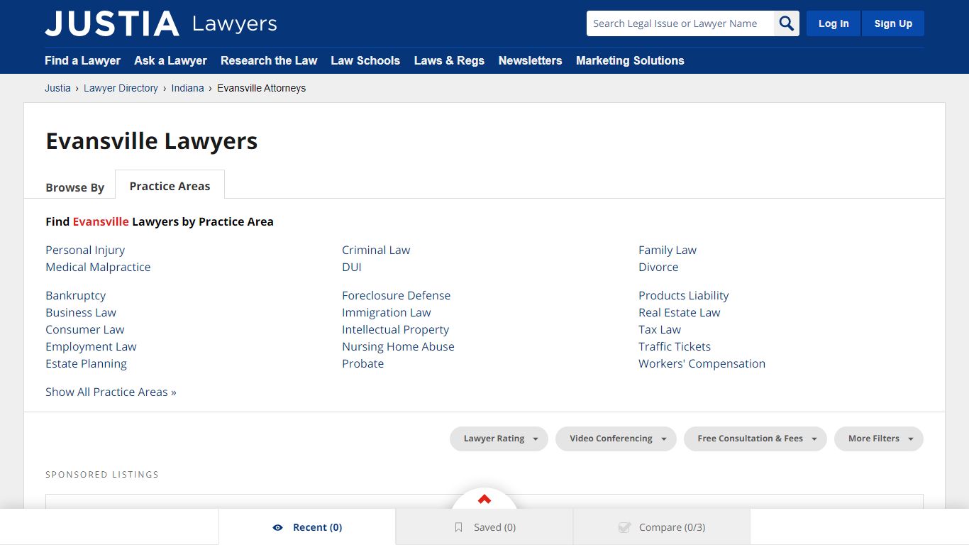 Compare Top Attorneys in Evansville, Indiana - Justia